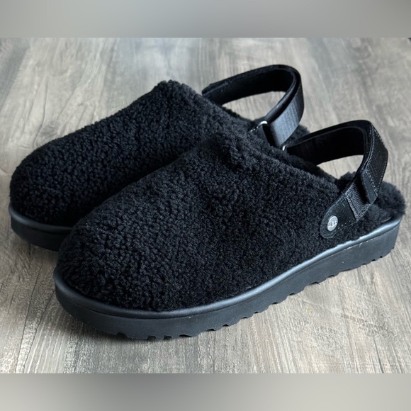 Ugg Lanah Clog Curled Black Size 8 New! - Picture 7 of 16